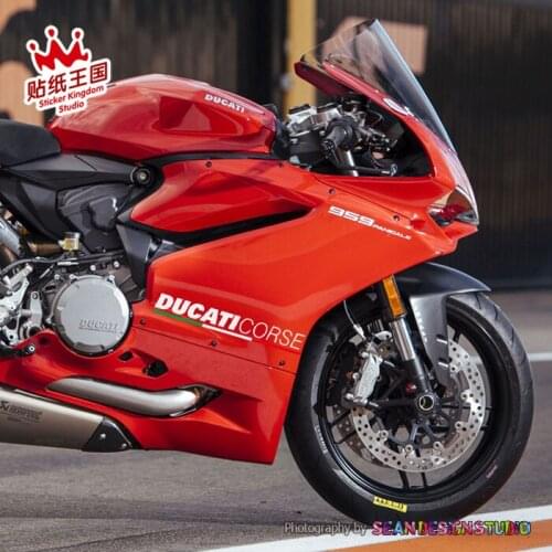 For Corse 848 899 959 1098 1199 1299 V4 Premium Cast Fairing Motorcycle Motor Bike Decal Reflective Sticker Waterproof 21