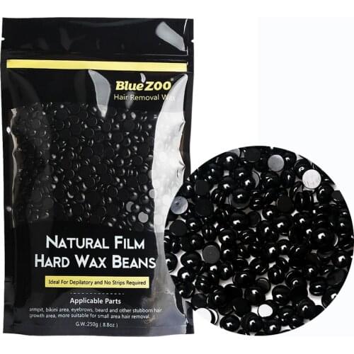 Black Paperless Hair Removal Hard Wax Beans Paperless Women Brazilian Bikini Wax Armpit Hair Remover Heat Wax 250g Depilatory