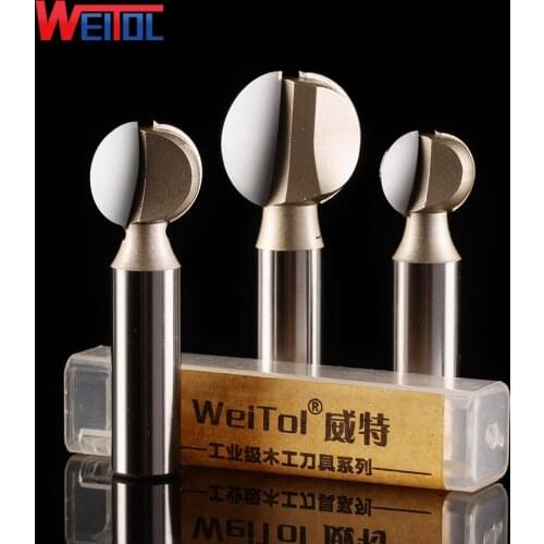 Weitol 1/2inch 12.7mm,wood sloting bit CNC wood mochine Solid Carbide Milling Cutter,profession round carving bit,wood MDF tool