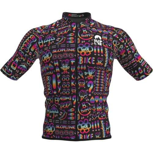 SLOPLINE cycling jersey summer men short sleeves shirts maillot ciclismo pro mtb team roadbike clothing riding race bicycle wear