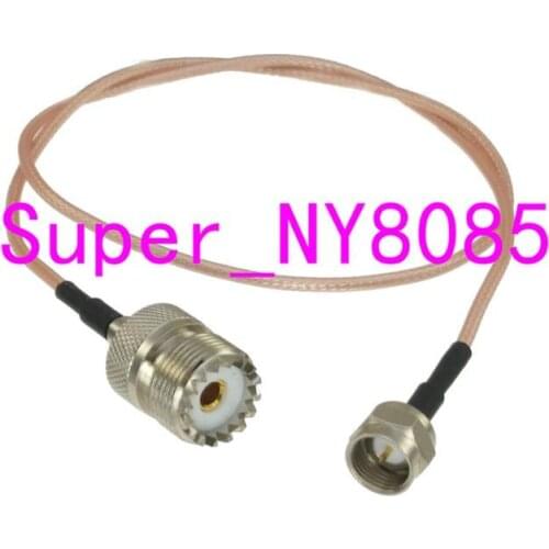 RG316 Cable F TV Male Plug to UHF SO239 Female Jack Straight RF Jumper pigtail 4inch~10M