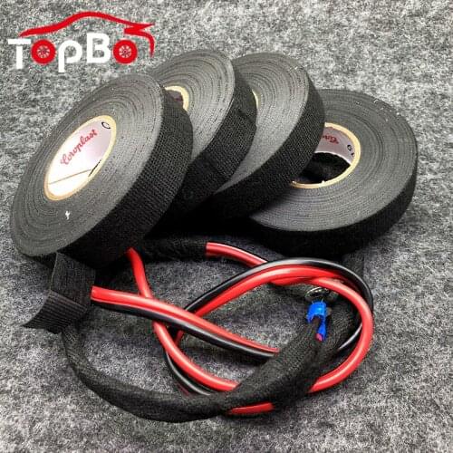 9/25/32/40MM Coroplast Adhesive Cloth Tape Heat-resistant Flame Retardant 15M Car Cable Harness Wiring Protect Noise Reduction