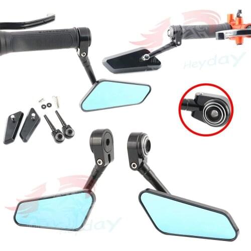 CNC Motorcycle Mirror Handle Bar End Rearview Mirrors For Kawasaki ninja Z400 Z125 Z1000 Z800 Z750 Z650 Z900 Z300 Z125pro