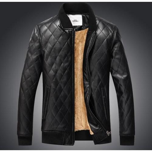 2017 New Mens Casual PU Leather Jacket Men Motorcycle Leather Jackets Overcoat Jaqueta High Quality Winter Coats