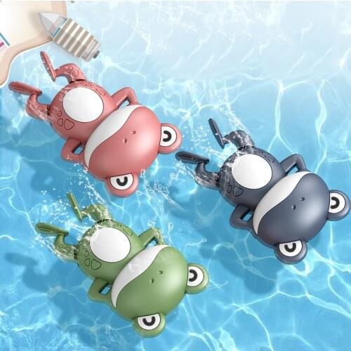 New Summer Baby Bath Toys Kids Swimming Pool Shower Water Game Wind-up Clockwork Animals Frog Water Toys for Children