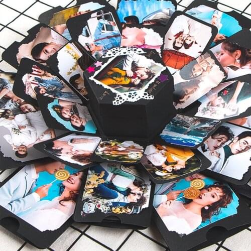 Handmade DIY Gift Box Hexagonal Multi-Layer Surprise Confession DIY Album Creative Gift Valentines Day Creative Handmade Gift