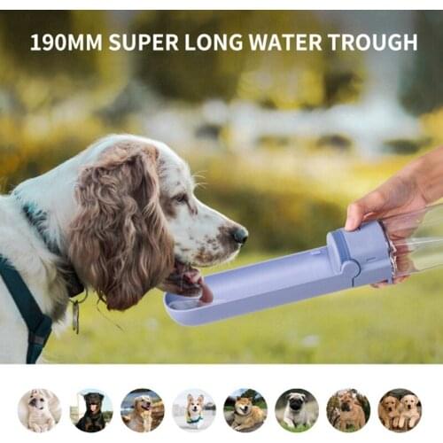 Portable Pet Water Bottle Dog Leakproof 420ML Drinking Feeders Drinker Outdoor Travel Supplies