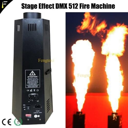 Flame Cannon Fire Thrower Machine Fireballs Flame Jet Hexagonal Cylinder Device Flame Columns Shooter Equipment DMX Control