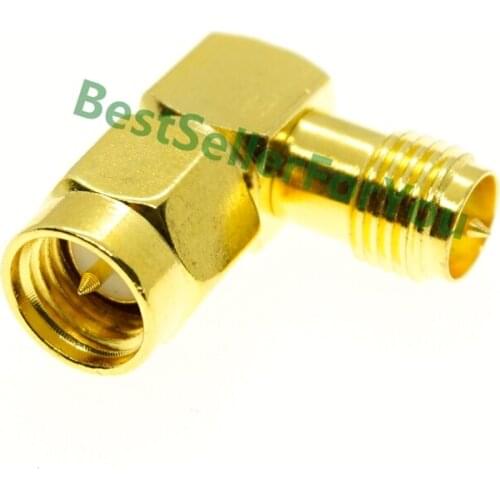 SMA Connector Male Plug To RP-SMA Connector Female RPSMA Connector Jack Right Angle 90 RIGHT ANGLE RF Adapter Connector