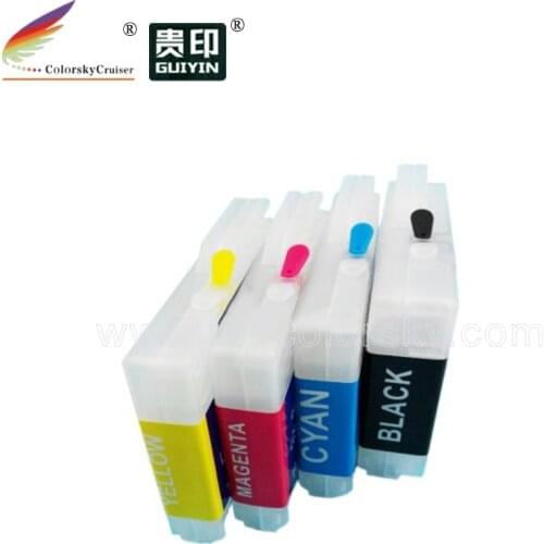 RCB-LC51) Refillable Ink Cartridge Refill Inkjet for Brother DCP 130C 135C 150C 153C 157C 330C 350C 540CN 560CN