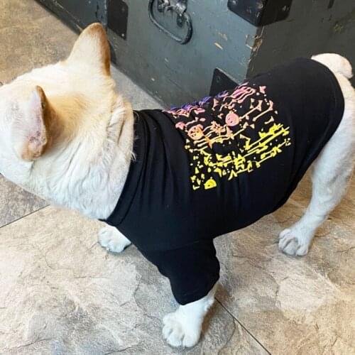 Dog Shirts for Spring Summer Letters Printing Fashion Clothes for Small Big Dogs 4XL 5XL 6XL B1162
