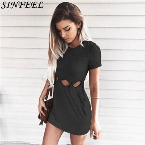 Sexy Women Summer Dress Elegant Bodycon Short Sleeve Hollow Out Evening Party Club Short Mini Dress 2019 Fashion Women Clothes