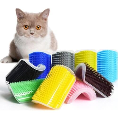 Pet cat Self Groomer Grooming Tool Hair Removal Brush Comb Cat Cat rubs the face with a tickling comb Massage Device catnip