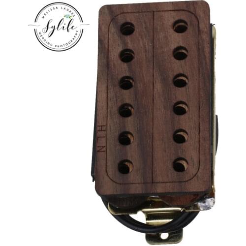 L70mm W38mm Rosewood 52mm Neck Humbucker for Electric Guitar Brown