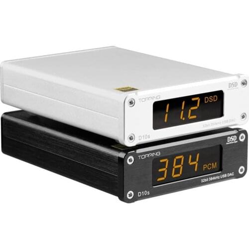 Topping D10 USB DAC ES9018K2M PCM 384kHz/32bit & DSD256 XMOS XU208 OPA2134 Support RCA Line out Optical & Coaxial output