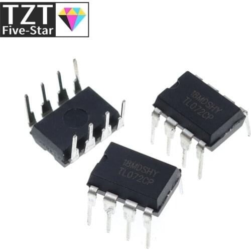 TZT 10PCS TL072CP DIP8 TL072 DIP TL072CN DIP-8 new and original IC