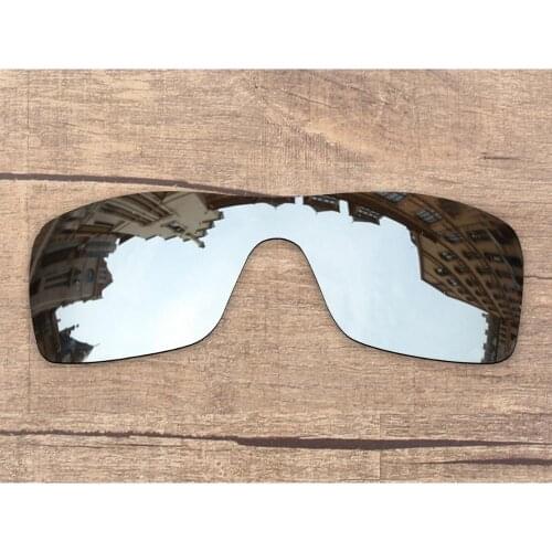 Vonxyz Chrome Mirror Polarized Replacement Lenses for-Oakley Batwolf Frame