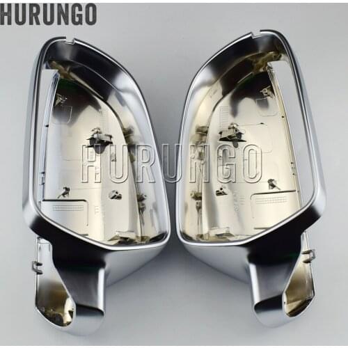 For Audi A3 8P A4 A5 S5 B8.5 RS5 RS4 RS3 Side Wing Mirror Covers Caps Silver Matte Chrome 2012 2013 2014 2015 2016