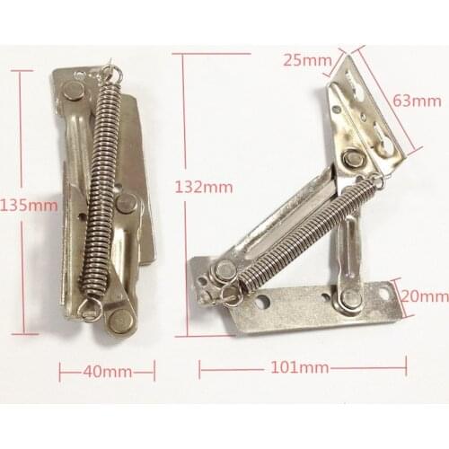 2pcs Folding Sofa Bed spring hinge 10KG 80 degree Cabinet Door Lift Up Stay Flap Top Support Hinges Furniture Hardware bisagra