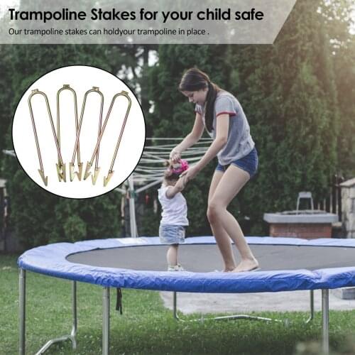 4Pcs Trampoline Wind Stakes Heavy Duty Trampoline Safety Anchors Large Size Trampoline accessories tool