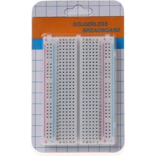 400 Tie Points Universal Solderless PCB Breadboard Mini Test Protoboard W329