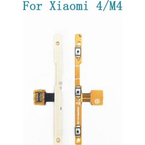 50pcs/lot Volume Cable For Xiaomi 4/M4 Switch Volume On Off Button Key Flex Cable Ribbon Replacement Parts
