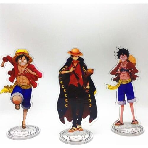 Anime One piece Acrylic Stand Model Toys luffy Action Figure toy 15cm double-side gift