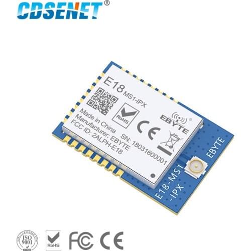 2.4GHz Wireless RF CC2530 Module 2.4 GHz 4dBm Wireless SMD Transmitter Receiver SOC IO Interface E18-MS1-IPX