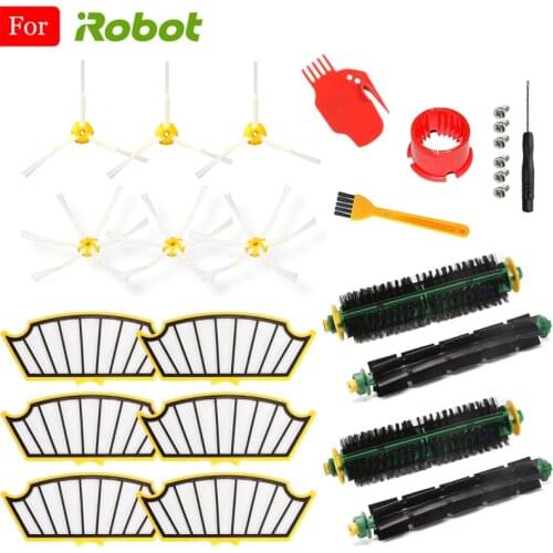 Filter Side Brush For Irobot Roomba Vacuum Cleaner 500 510 520 528 530 532 535 540 550 560 562 570 572 580 581 590 Series Parts