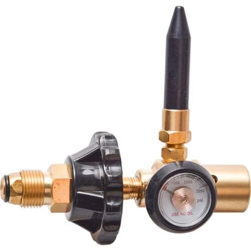 1Pc Brass Helium Latex Balloon Inflator Regulator With Pressure Gauge For G5/8 Tank Valves 145*135mm Pressure Reducer