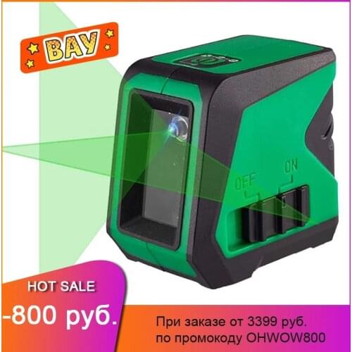 2 Lines Laser Level Self Level 3D Laser Level Self-Leveling Horizontal And Vertical Cross Super Powerful Green Laser Level