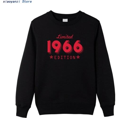 1966 Limited Edition Gold Design Mens Black sweatshirts Cool Casual pride pullovers men Unisex New Fashion hoodies sweatshirt