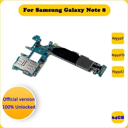 Good Tested For Samsung Galaxy Note 8 Motherboard,Mainboard For Galaxy Note 8 N950F N950FD N950U Logic Board With Android System