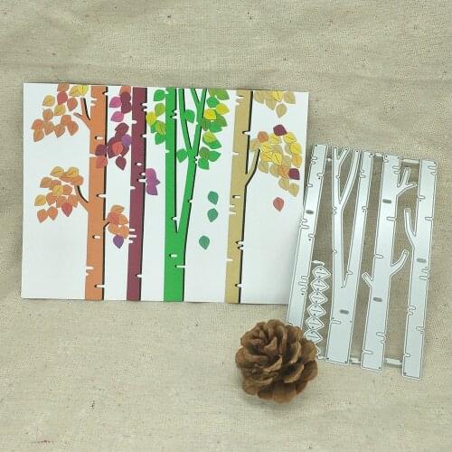 Metal cutting mold for 4 big trees and leaves, scrapbook, photo frame, photo album decoration, DIY, handmade art