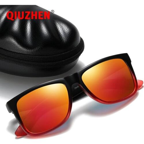 Mens Square Polarized Sunglasses Wholesale Street Style for Youth Hip-Hop Trendy Colorful Designer Mirror Lens Sun Glasses 4165