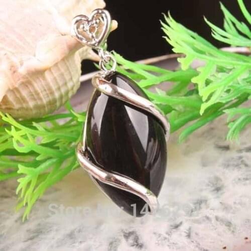 New 18X30MM Onyx Marquise Bead Pendant 1PCS