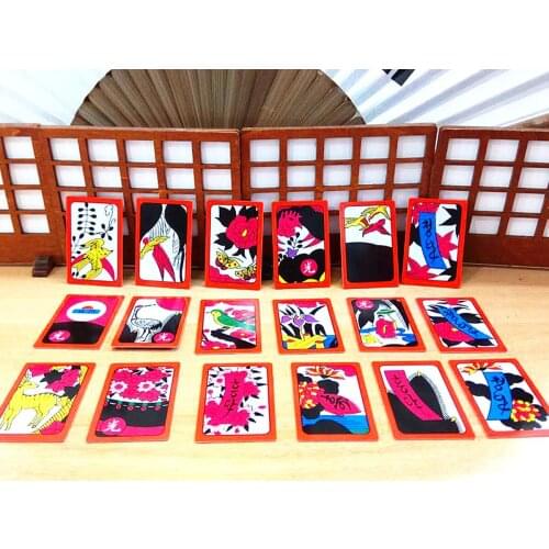 Plastic Romantic Full House Board Game Props Deck for Adults Korean Poker Unique Drawing Flower Card Folk Traditional Game Party