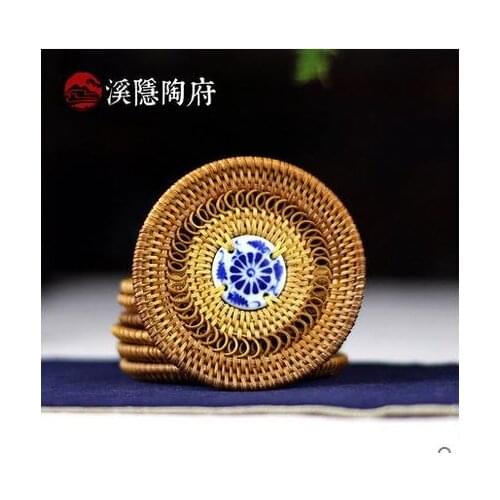Ordovician rattan coasters handmade rattan table mat coasters care cup pot pad
