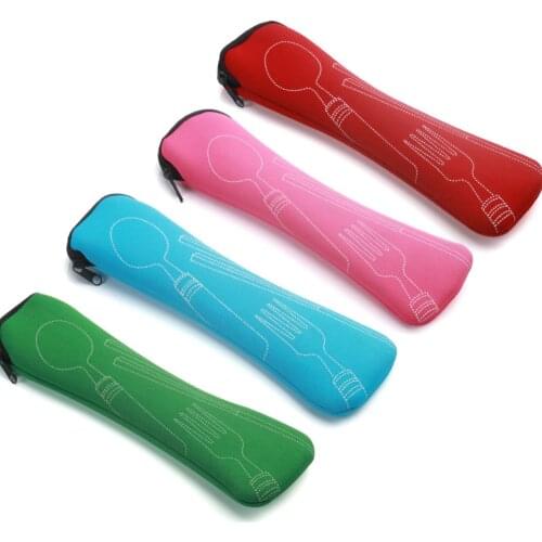 Portable Tableware Box Flip Cover Type Cutlery Case Kitchen Students Household Utensils Dinnerware Bag Dropshipping