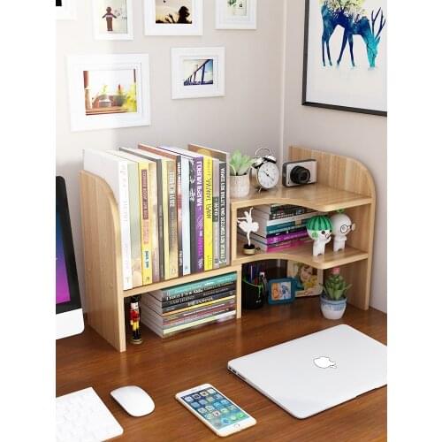 Student bookshelf childrens small racks home desktop bookcase office storage space