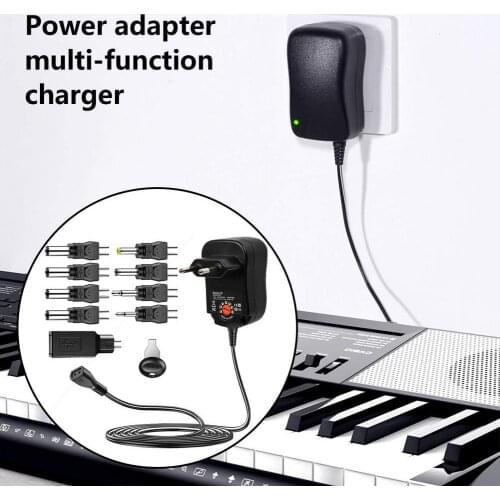 Power Adapter Universal 30W 3-12V AC/DC Adjustable Charger Switching Power Supply for Router US/EU/UK