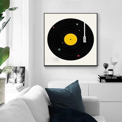 Vintage Photo Nordic Vinyl Records Canvas Painting Posters and Prints Wall Art Pictures for Living Room Home Decor Cuadros