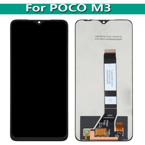 6.53'' For Xiaomi Poco M3 M2010J19CG M2010J19CT LCD Display With Frame Screen Touch Digitizer Assembly