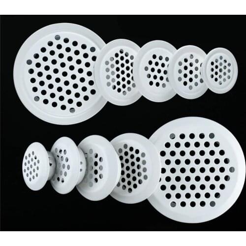 10pc/lot 30mm/35mm/40mm/ 43mm/65mm Stainless Steel Air Vent cupboard Cabinet Decoration respiradero round ventilation system