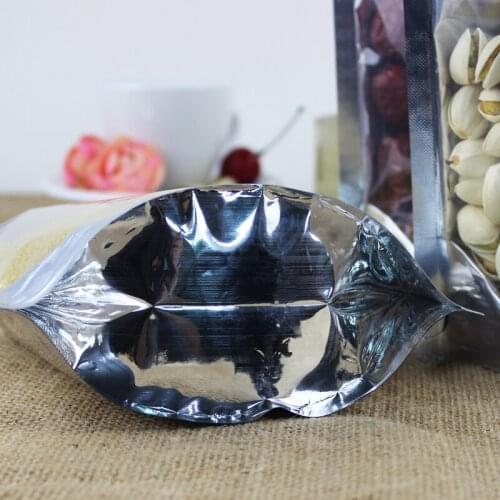18X26+4 CM stand Self sealing bag translucent Food bag