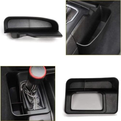 2 PCS /Pair Gear Shifter Storage Box Console Side Phone Card Holder Manual Tray For Jeep Wrangler JL JLU 18 19 Gladiator JT 2020
