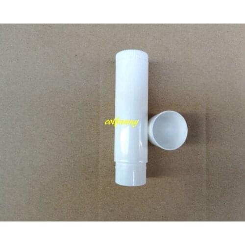 2000pcs/lot 17g Round DIY lipstick bottle White Empty plastic Tubes tube 17CC lipstick bottle cosmetic packing lip balm tube