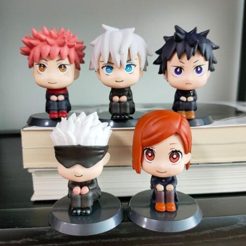 5pcs/set jujutsu kaisen Action Figure Toy Gojo Satoru Itadori Yuji Look Up Model Toys Collectible Dolls Children Gift
