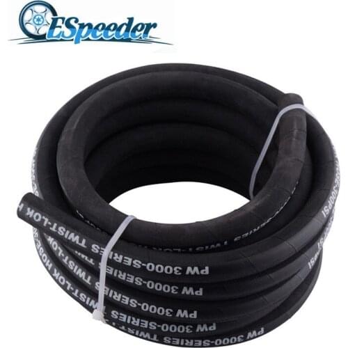 ESPEEDER 1Pcs AN6 1m/3m/5m Meter Smooth CPE Rubber Fuel Tubing Petrol Diesel Oil Line Carburetor Connecting Tube Hose Pipe