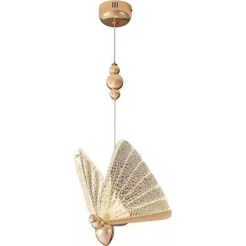 FSS Modern Butterfly Shape Chandelier Lighting For Living Room Stair Light Bedroom Bedside Lamps Rotating Stair Long Chandeliers